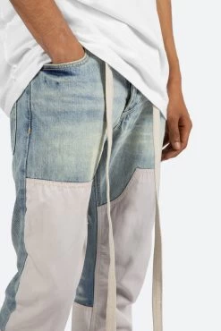 D187 Western Straight Denim - Blue/Natural -clothing D187 Western Straight Denim BlueNatural 6