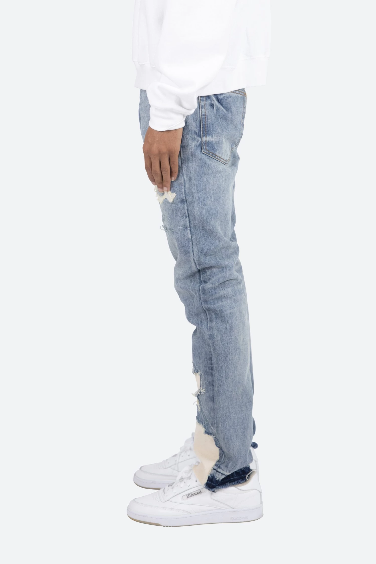 D198 War Straight Denim - Blue/White 7 D198 War Straight Denim - Blue/White - Image 5