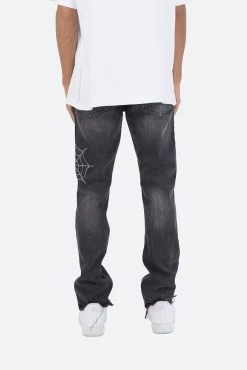 D278 Spider Straight Denim - Black -clothing D278 Spider Straight Denim Black 5