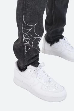 D278 Spider Straight Denim - Black -clothing D278 Spider Straight Denim Black 8