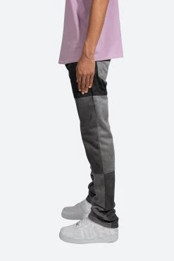 D354 Patchwork Straight Denim - Black -clothing D354 Patchwork Straight Denim Black 5