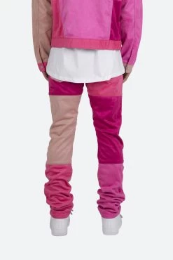 D354 Patchwork Straight Denim - Pink 17 D354 Patchwork Straight Denim - Pink -clothing D354 Patchwork Straight Denim Pink 6