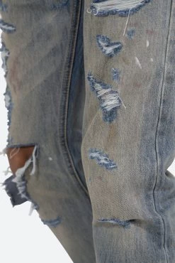 D401 Straight Denim - Blue -clothing D401 Straight Denim Blue 8