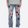 D438 Star Straight Denim - Blue/Black -clothing D438 Star Straight Denim BlueBlack