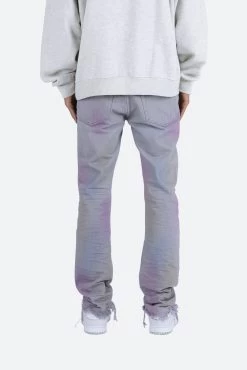 D444 Color Straight Denim - Purple -clothing D444 Color Straight Denim Purple 6