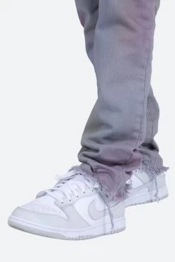 D444 Color Straight Denim - Purple -clothing D444 Color Straight Denim Purple 8