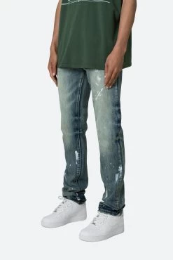 D499 Straight Denim - Blue -clothing D499 Straight Denim Blue 3