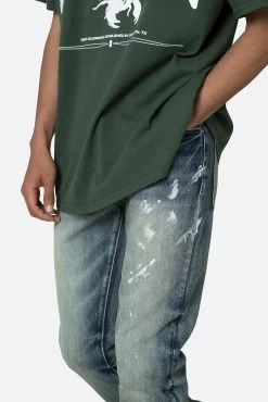 D499 Straight Denim - Blue -clothing D499 Straight Denim Blue 7