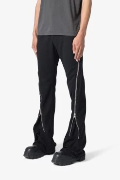 D519 Zipper Flare Denim - Black 12 D519 Zipper Flare Denim - Black -clothing D519 Zipper Flare Denim Black 3