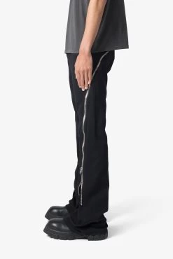 D519 Zipper Flare Denim - Black 13 D519 Zipper Flare Denim - Black -clothing D519 Zipper Flare Denim Black 4