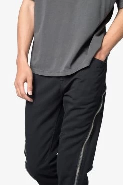 D519 Zipper Flare Denim - Black 16 D519 Zipper Flare Denim - Black -clothing D519 Zipper Flare Denim Black 7