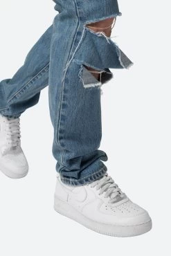 D530 Zipper Straight Denim - Blue -clothing D530 Zipper Straight Denim Blue 7