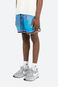 Digital Basketball Shorts - Blue 11 Digital Basketball Shorts - Blue -clothing Digital Basketball Shorts Blue 3