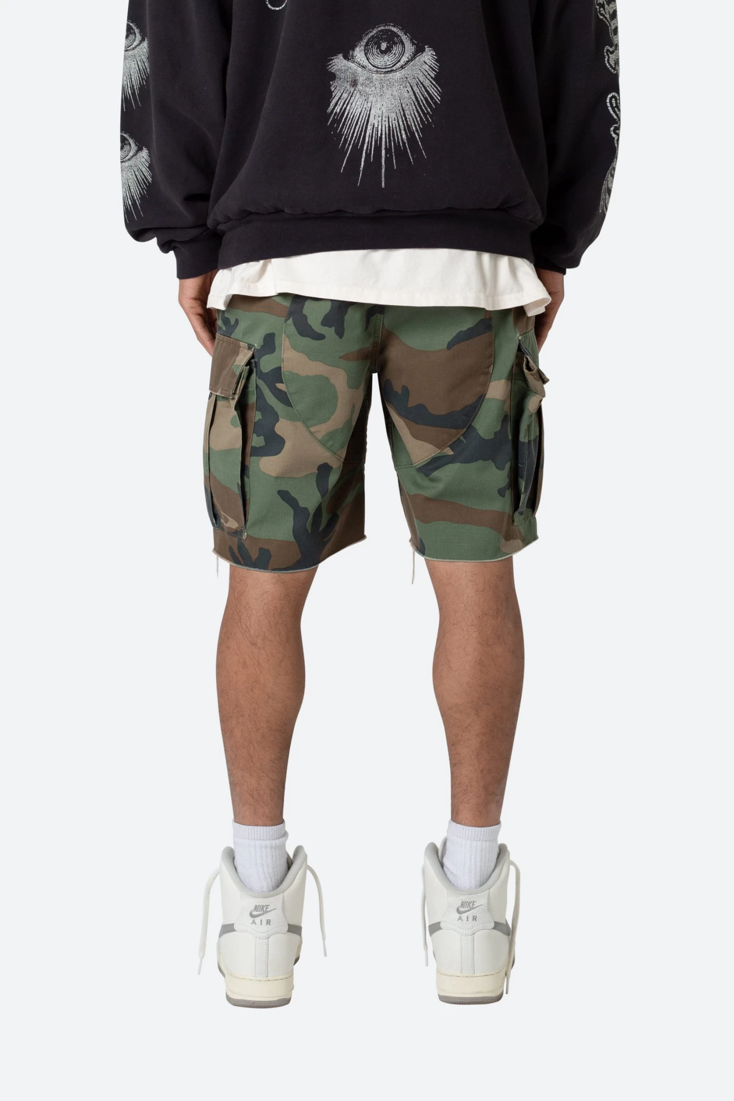 Distressed Cargo Shorts - Camo 7 Distressed Cargo Shorts - Camo - Image 5