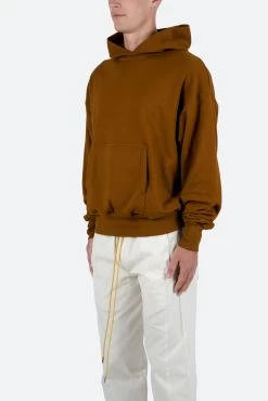 Double Layer Hoodie - Brown -clothing Double Layer Hoodie Brown 3