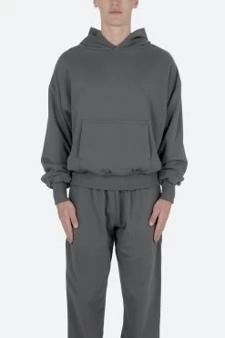 Double Layer Hoodie - Charcoal Grey -clothing Double Layer Hoodie Charcoal Grey 3