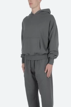 Double Layer Hoodie - Charcoal Grey -clothing Double Layer Hoodie Charcoal Grey 4