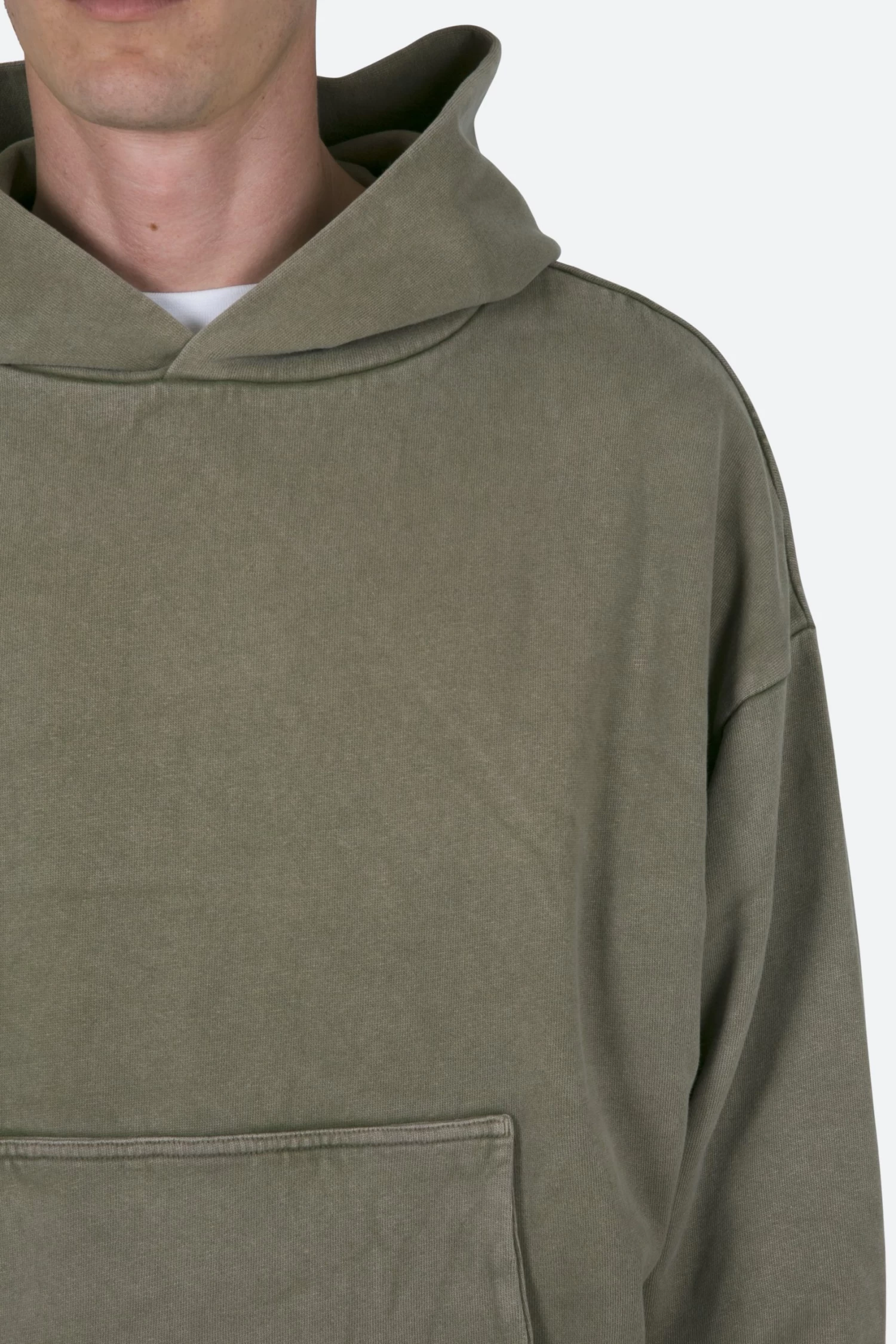 Double Layer Hoodie - Vintage Olive 10 Double Layer Hoodie - Vintage Olive - Image 8