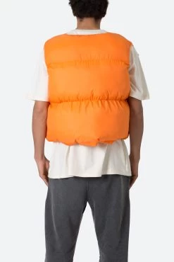 EZ Puffer Vest - Orange -clothing EZ Puffer Vest Orange 6