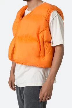 EZ Puffer Vest - Orange -clothing EZ Puffer Vest Orange 7