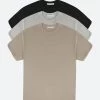 Every Day Tee 3 Pack - Black/Earth/Grey -clothing Every Day Tee 3 Pack BlackEarthGrey