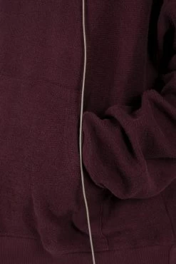 Extended Drawcord Hoodie - Burgundy -clothing Extended Drawcord Hoodie Burgundy 8