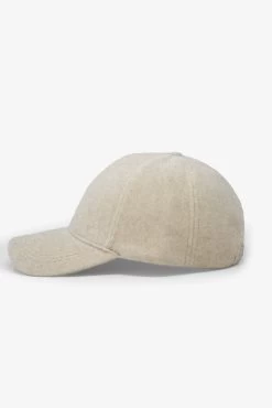 Faux Wool Baseball Hat - Cream -clothing Faux Wool Baseball Hat Cream 3