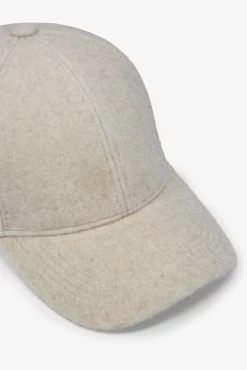 Faux Wool Baseball Hat - Cream -clothing Faux Wool Baseball Hat Cream 4