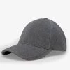 Faux Wool Baseball Hat - Grey 2 Faux Wool Baseball Hat - Grey -clothing Faux Wool Baseball Hat Grey
