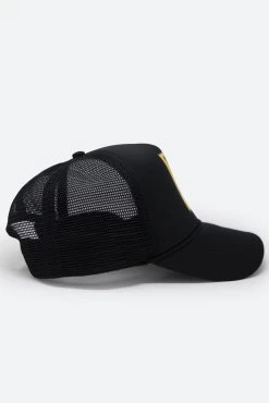 Fear City Trucker Cap - Black/Yellow -clothing Fear City Trucker Cap BlackYellow 4