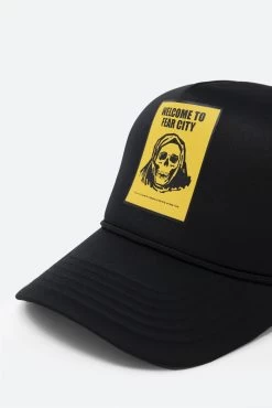 Fear City Trucker Cap - Black/Yellow -clothing Fear City Trucker Cap BlackYellow 6