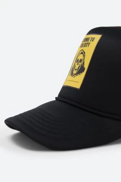 Fear City Trucker Cap - Black/Yellow -clothing Fear City Trucker Cap BlackYellow 7