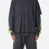 Flame Double Layer L/S Tee - Black 1 Flame Double Layer L/S Tee - Black -clothing Flame Double Layer LS Tee Black