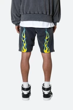 Flame Shorts - Black -clothing Flame Shorts Black 6