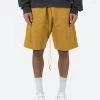 Flap Pocket Sweatshorts - Mustard -clothing Flap Pocket Sweatshorts Mustard