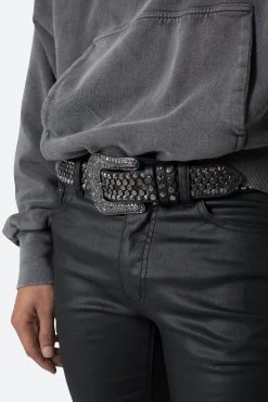 Flathead Metal Studded Belt - Black -clothing Flathead Metal Studded Belt Black 3