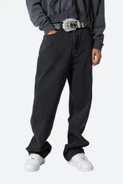 Fleur Studded Rhinestone Belt - Black -clothing Fleur Studded Rhinestone Belt Black 3