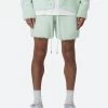 Fuzzy Sweatshorts - Mint -clothing Fuzzy Sweatshorts Mint