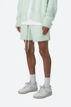 Fuzzy Sweatshorts - Mint 13 Fuzzy Sweatshorts - Mint -clothing Fuzzy Sweatshorts Mint 4