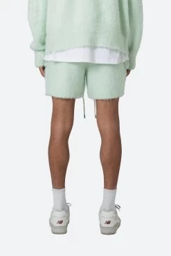 Fuzzy Sweatshorts - Mint 15 Fuzzy Sweatshorts - Mint -clothing Fuzzy Sweatshorts Mint 6