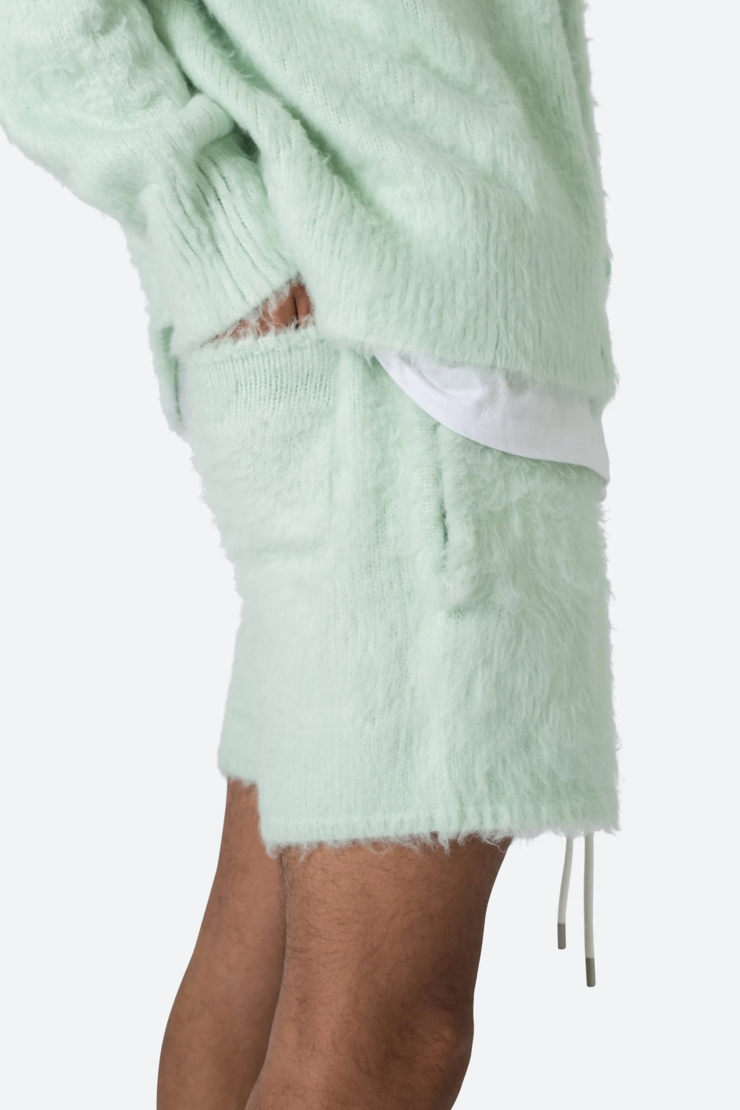 Fuzzy Sweatshorts - Mint 10 Fuzzy Sweatshorts - Mint - Image 8