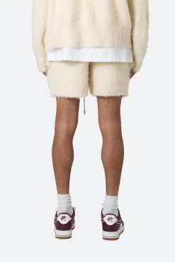 Fuzzy Sweatshorts - Off White -clothing Fuzzy Sweatshorts Off White 6