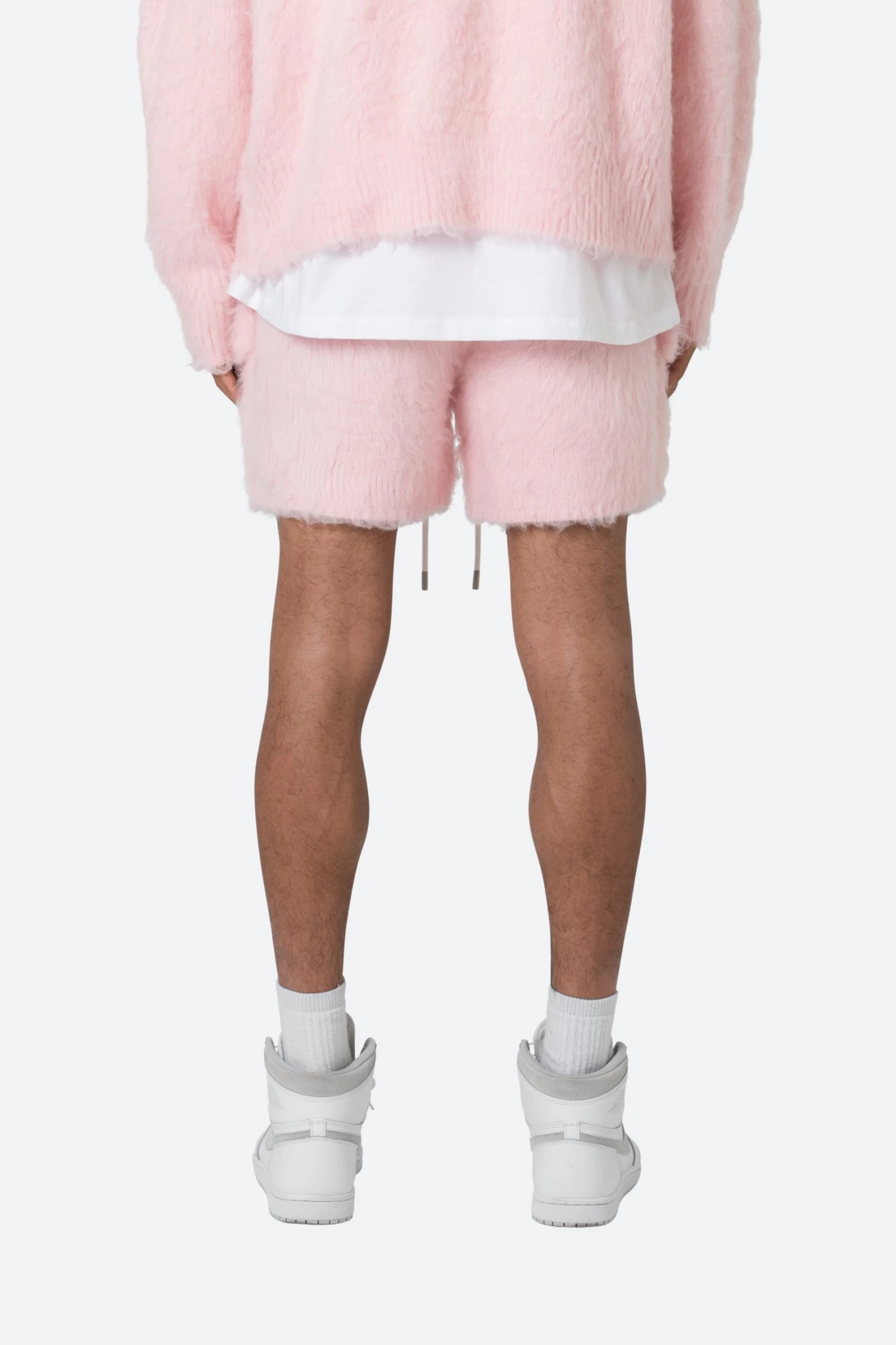 Fuzzy Sweatshorts - Pink 7 Fuzzy Sweatshorts - Pink - Image 5