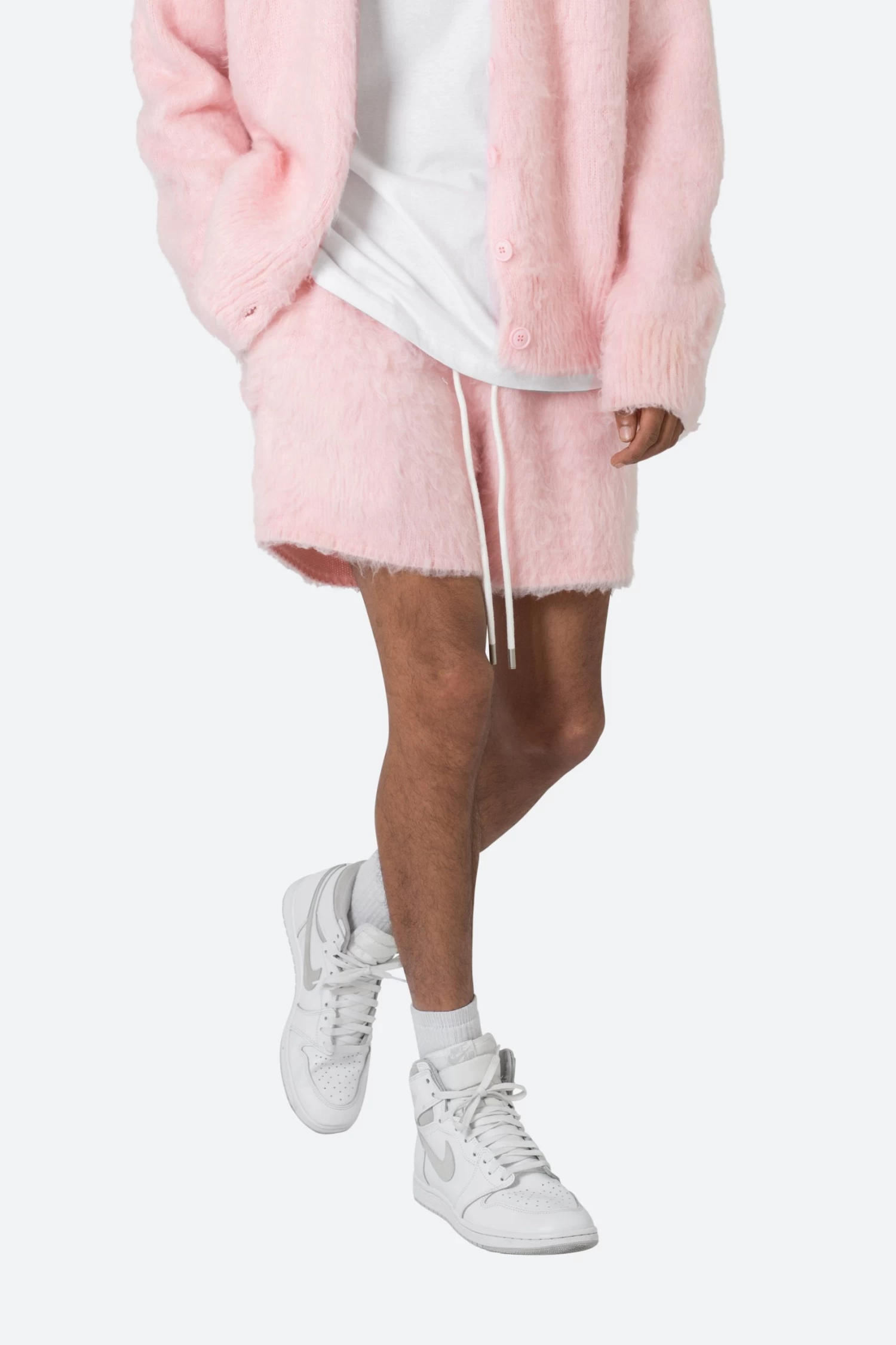 Fuzzy Sweatshorts - Pink 8 Fuzzy Sweatshorts - Pink - Image 6