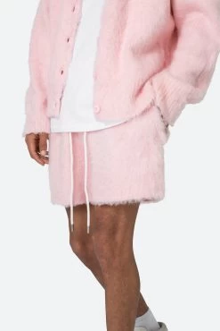 Fuzzy Sweatshorts - Pink 16 Fuzzy Sweatshorts - Pink -clothing Fuzzy Sweatshorts Pink 7