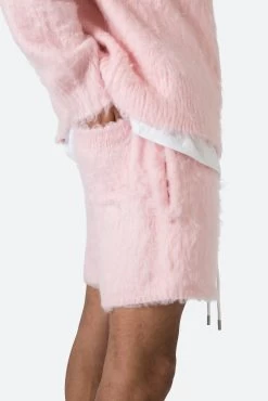 Fuzzy Sweatshorts - Pink 17 Fuzzy Sweatshorts - Pink -clothing Fuzzy Sweatshorts Pink 8
