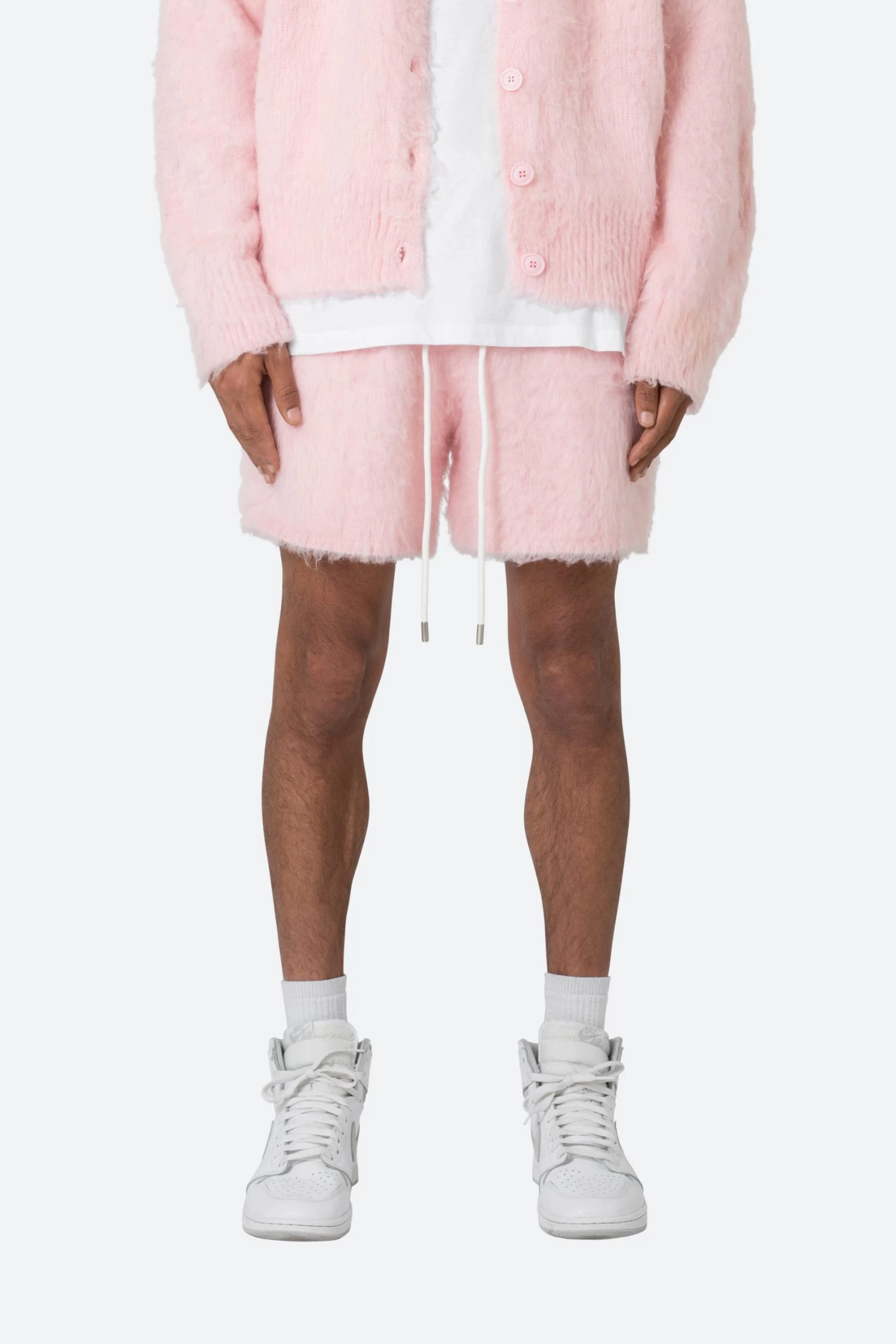 Fuzzy Sweatshorts - Pink 3 Fuzzy Sweatshorts - Pink