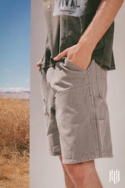Good Carpenter Shorts - Washed Black -clothing Good Carpenter Shorts Washed Black 8