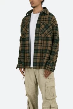 Heavyweight Woven Flannel - Green/Black 12 Heavyweight Woven Flannel - Green/Black -clothing Heavyweight Woven Flannel GreenBlack 3