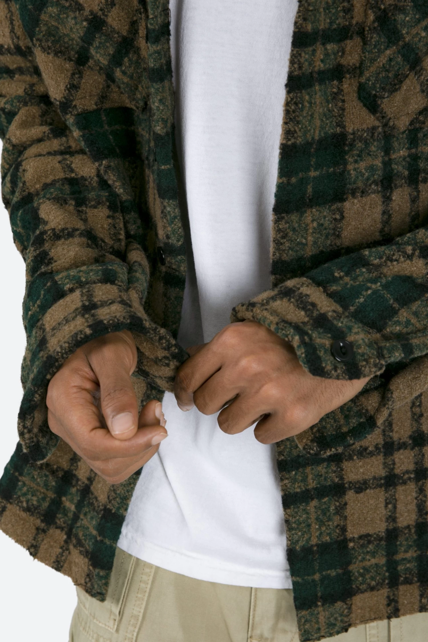 Heavyweight Woven Flannel - Green/Black 7 Heavyweight Woven Flannel - Green/Black - Image 5